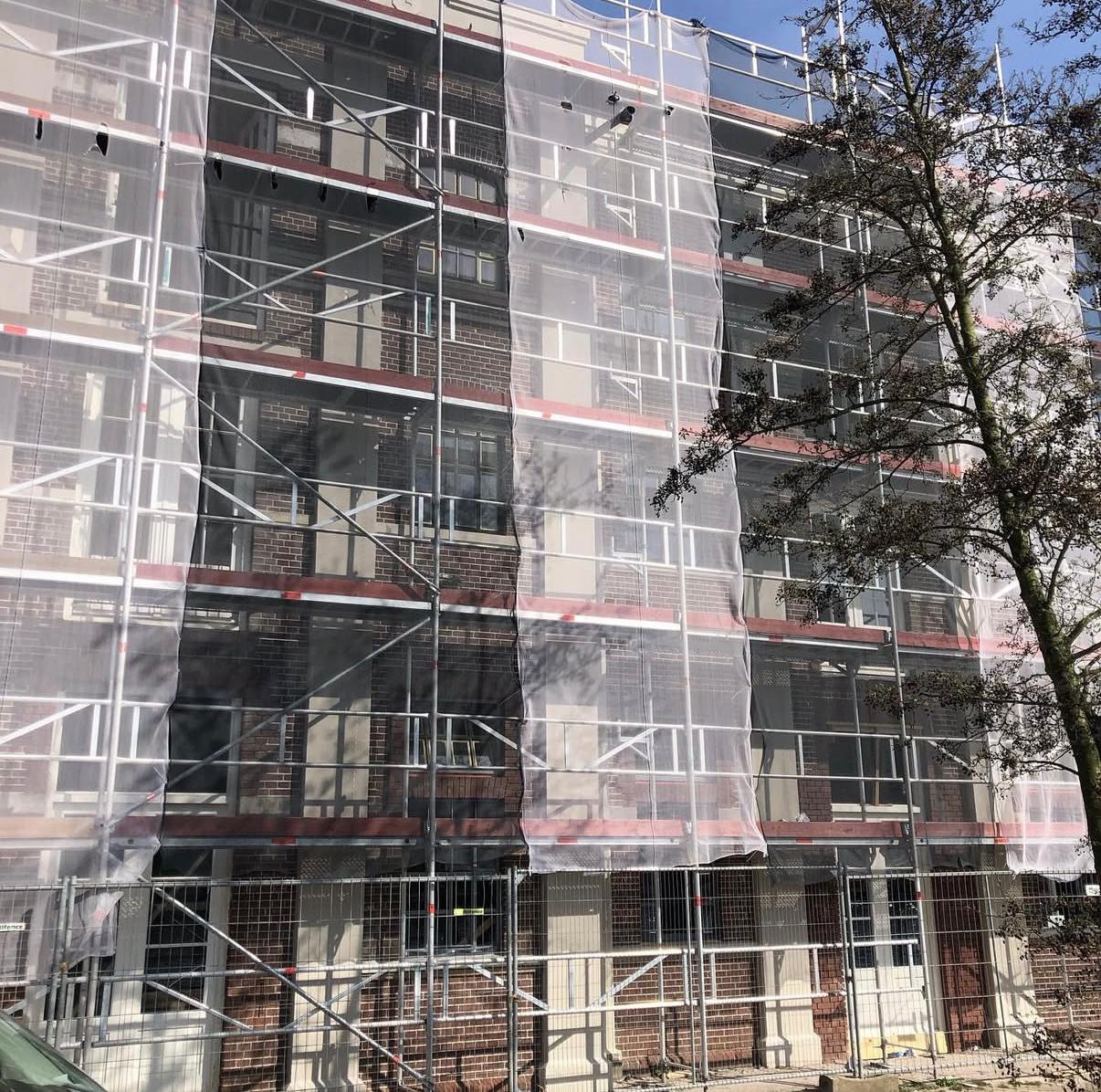 Commerciële glazen pui